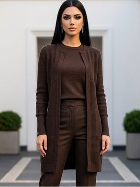Ralph Lauren Collection Silk Cashmere Long Duster Cardigan Sweater Size S